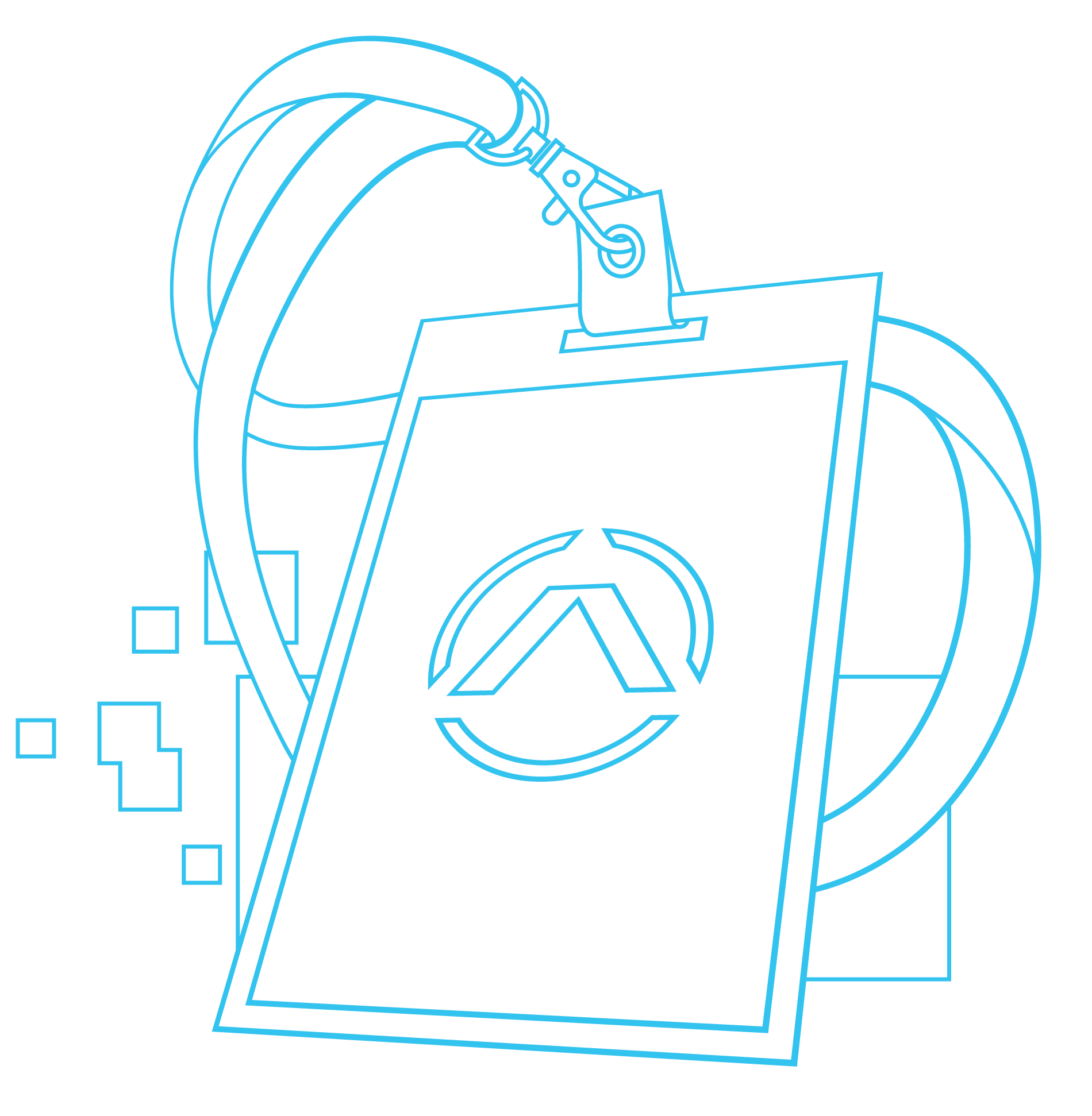 Ilustración del esquema de una placa de identificación con la marca Activate